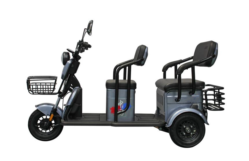 2023 Factorydirect Selling Adult Electric Etrike Leisure Electric Cargo Tricyclle Have Child Seats Family Daily Use Shopping Electric Three Wheel Scooter