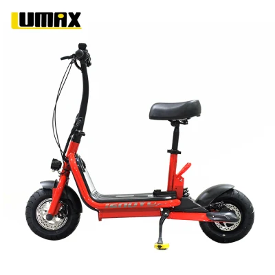 Beau scooter électrique rouge et noir de conception pour des femmes