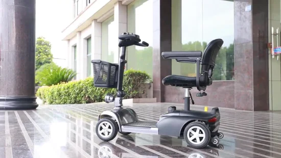 Scooter de mobilité handicapé pliable à quatre roues électrique Mobilitatsroller pour handicapés