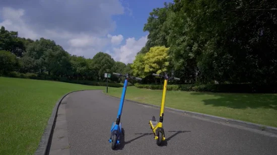 Fd04 Scooter électrique pliable jaune et bleu