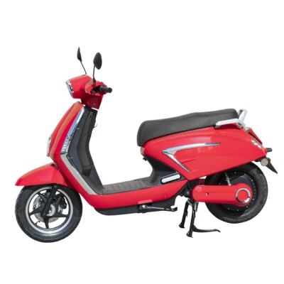 Scooter de ville de batterie de 1200W 25km/h scooter électrique rouge noir de vitesse maximum de scooter de navettage