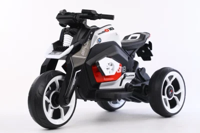 Voiture à trois roues de moto électrique pour enfants Les hommes et les femmes Poussette bébé modèle de charge peut s'asseoir adultes