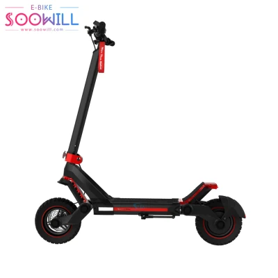 en stock Trottinette électrique pliante rouge originale pour adultes APP disponible