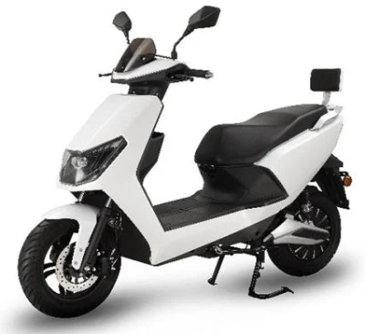 Moto électrique blanche du scooter 45m/H de batterie au lithium