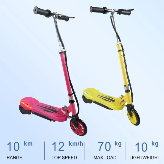 La Chine prix bon marché d'usine E-Scooter lumière LED deux roues Kids Scooter électrique