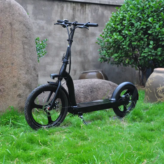 Scooter électrique bon marché de roue enfants scooter électrique noir/bleu mini scooter électrique debout